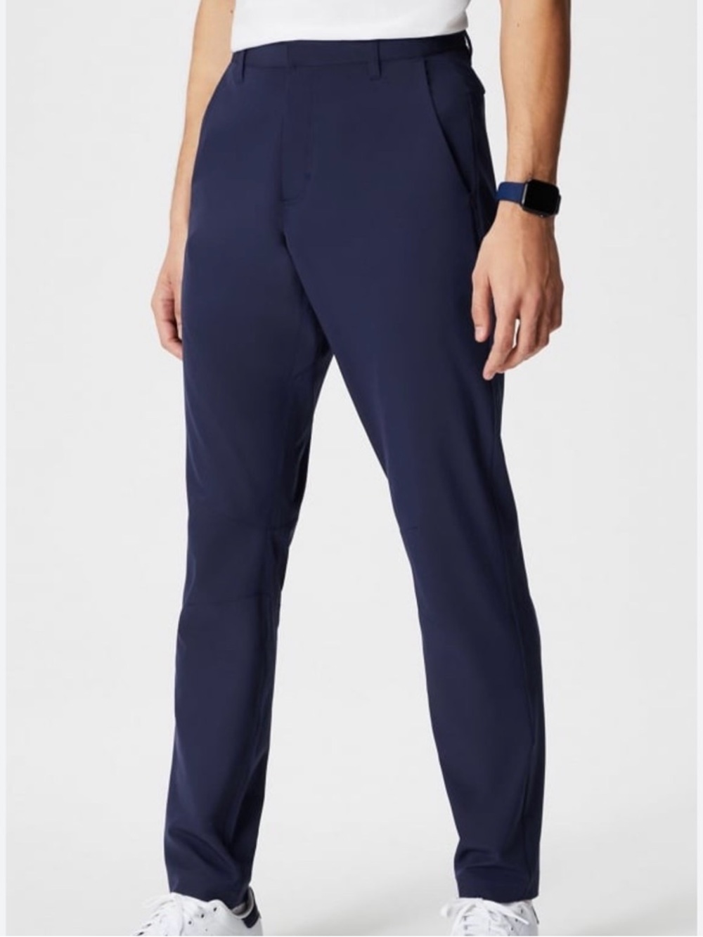 Fabletics The Only Pant Classic Fit Blue Performance Stretch Chino Mens W44